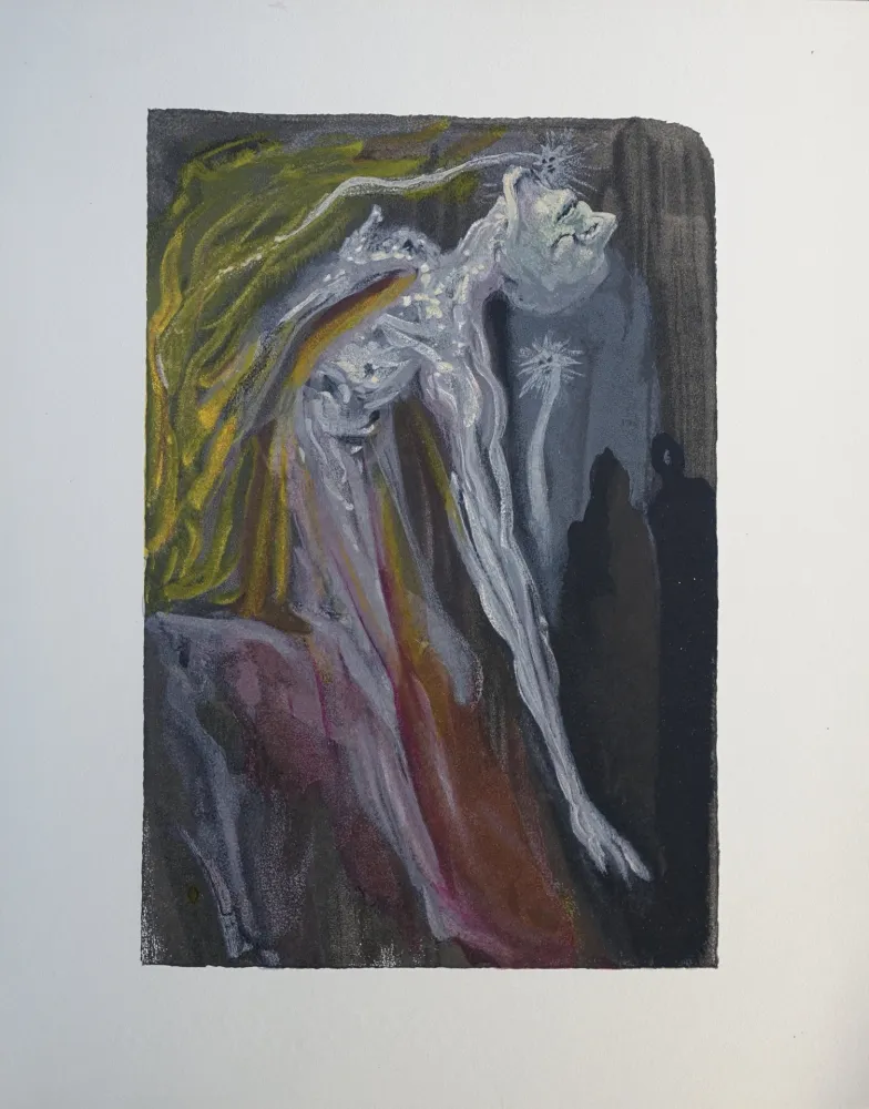 Gravure Sur Bois Dali - Divine Comédie, Enfer 9, Les furies