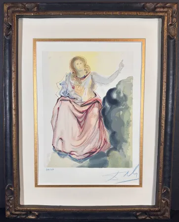 Gravure Sur Bois Dali - Divine Comedy Heaven Canto 4