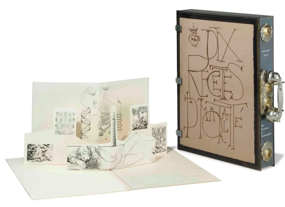 Lithographie Dali - Dix Recettes d'Immortalité