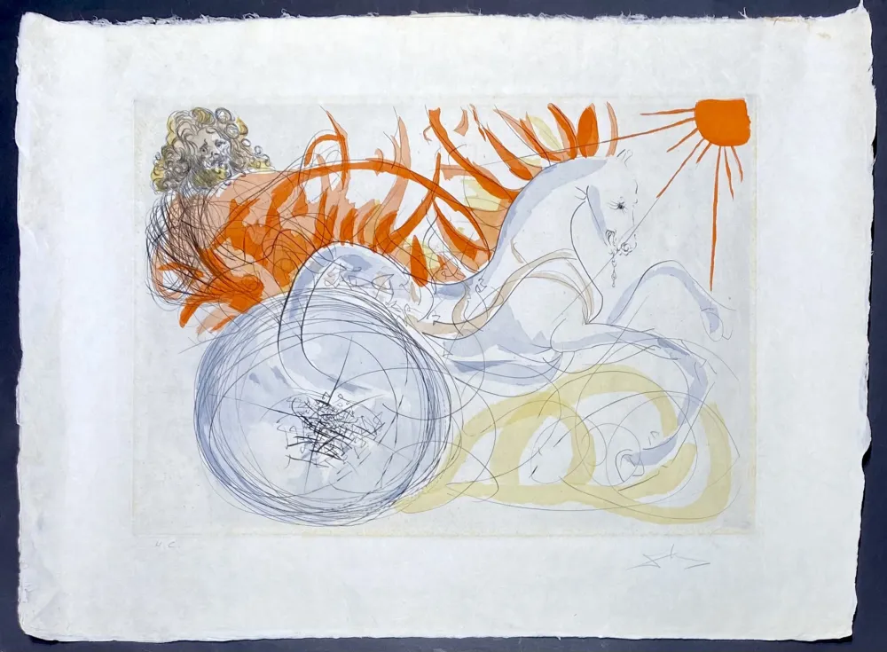 Gravure Dali - Elijah