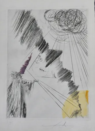 Gravure Dali - Faust Femme au Clown