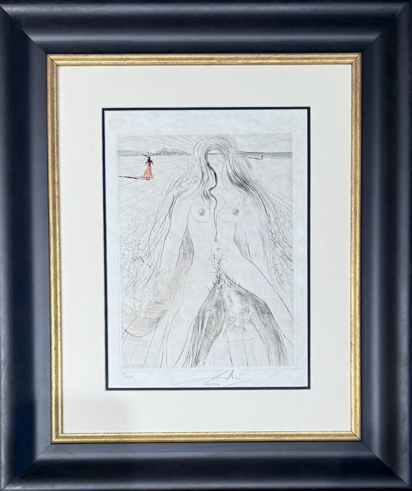 Gravure Dali - Femme à cheval