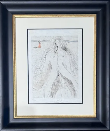 Gravure Dali - Femme à cheval