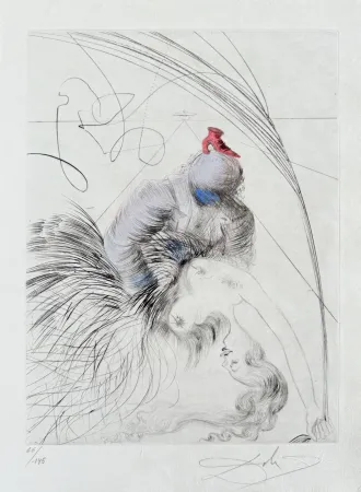 Gravure Dali - Femme à la chaussure