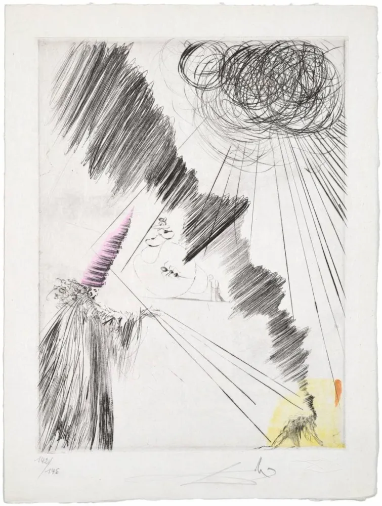 Pointe-Sèche Dali - Femme au clown (Woman with Clown)