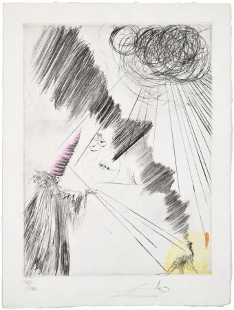 Pointe-Sèche Dali - Femme au clown (Woman with Clown)