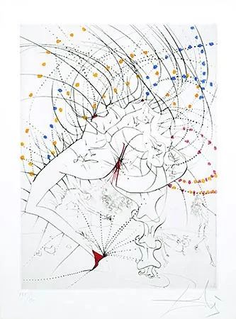 Gravure Dali - Femme-feuille (Leaf-woman)