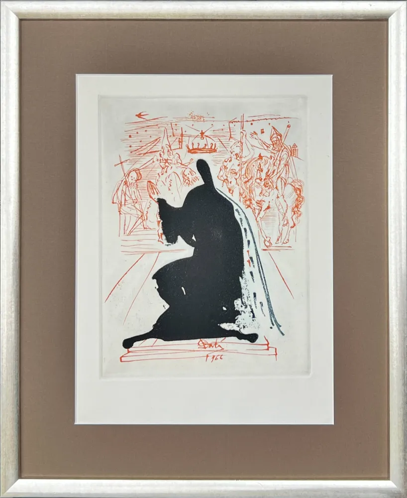Eau-Forte Dali - Figure in an Ermine Cloak