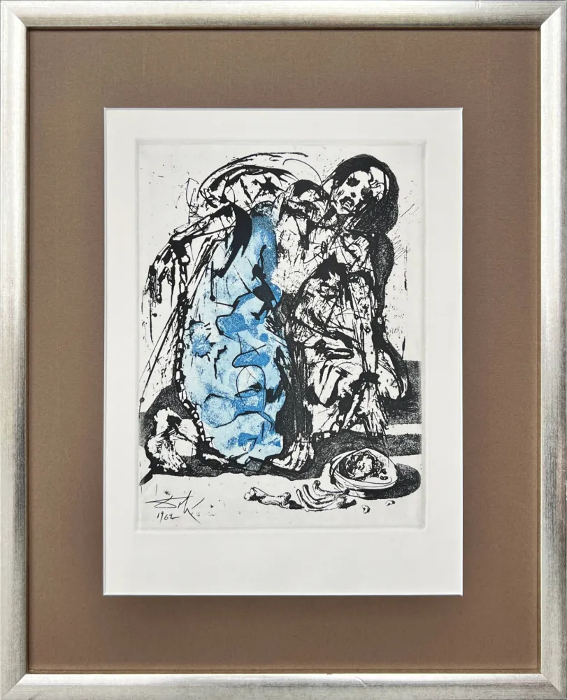 Eau-Forte Dali - Figure in Chains