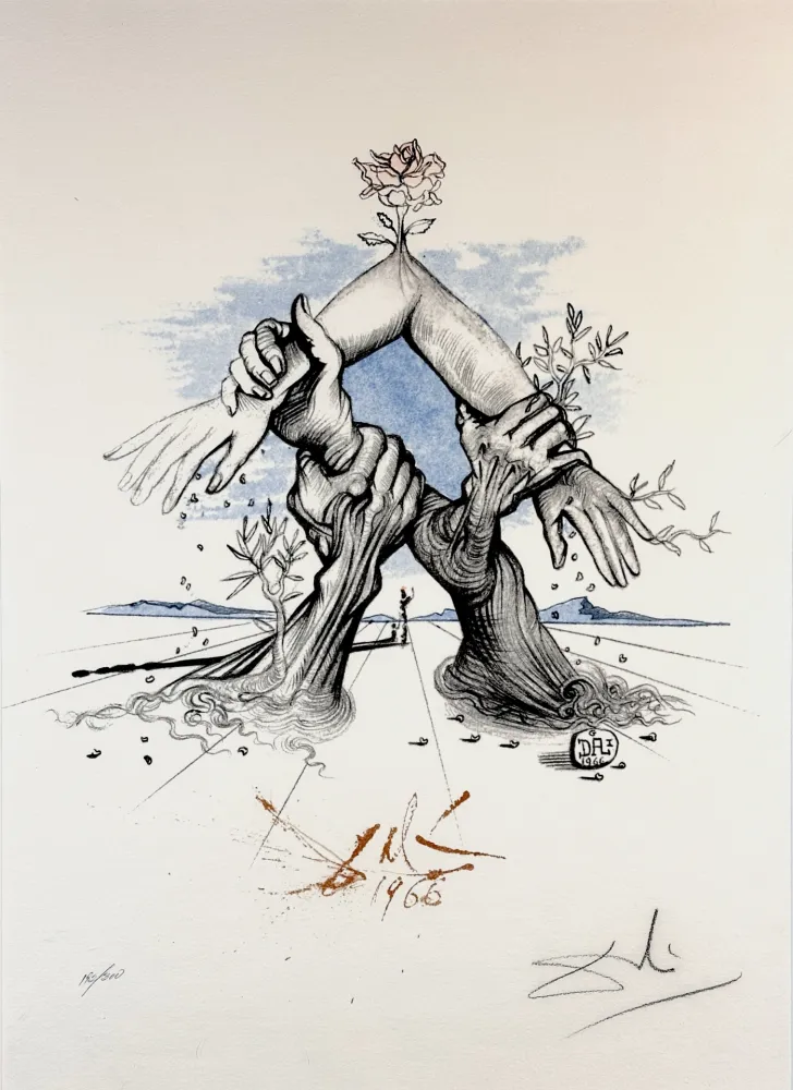 Lithographie Dali - Five Continents - United Nations
