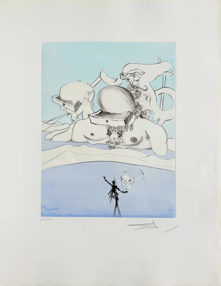 Eau-Forte Dali - Flung Out Like a Fag-end by the Big-Wigs