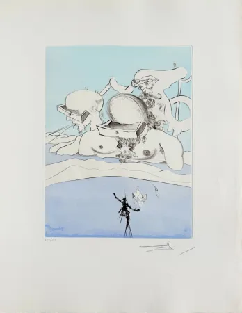 Eau-Forte Dali - Flung Out Like a Fag-end by the Big-Wigs