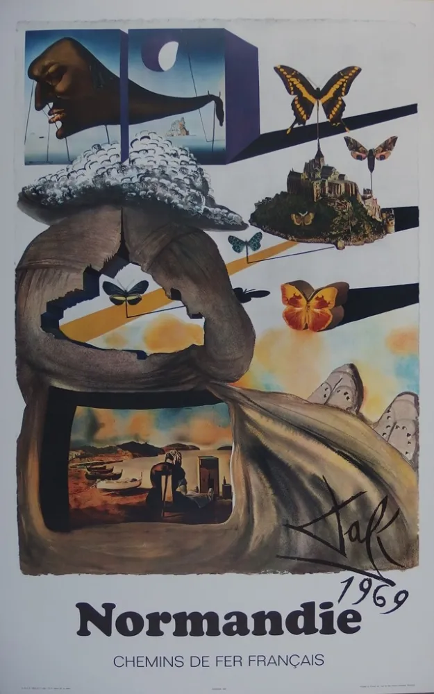 Gravure Dali - France : Normandie (SNCF)