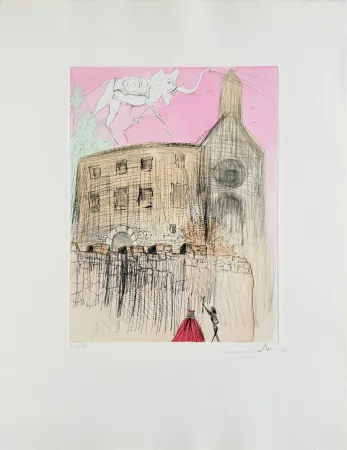 Eau-Forte Dali - Gala's Castle