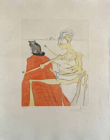 Eau-Forte Dali - Gala's Godly Back