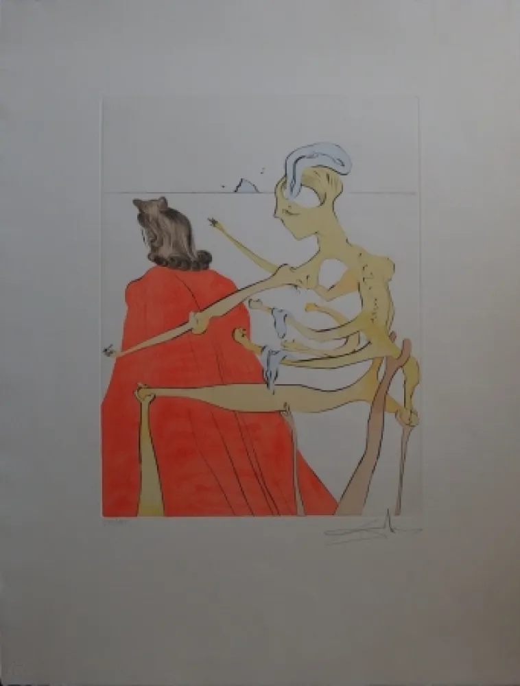 Eau-Forte Dali - Gala's godly back (After 50 years of surrealism)