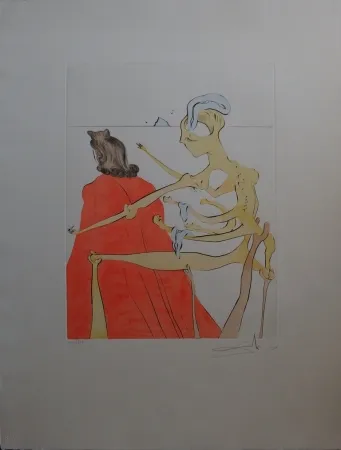 Eau-Forte Dali - Gala's godly back (After 50 years of surrealism)