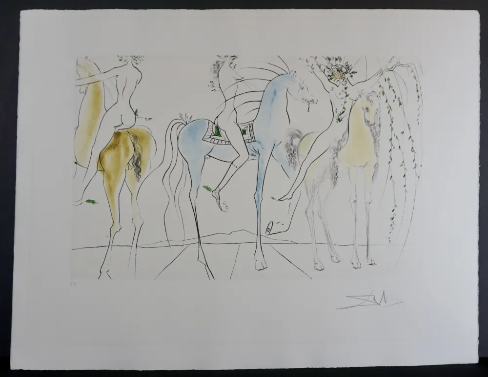 Gravure Dali - Hamadryades Mimetiques Arborescentes 