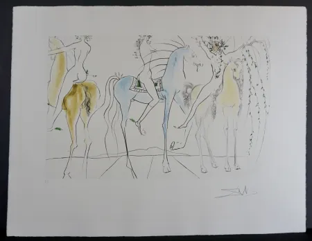 Gravure Dali - Hamadryades Mimetiques Arborescentes 