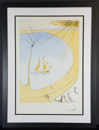 Gravure Dali - Hommage a Picasso