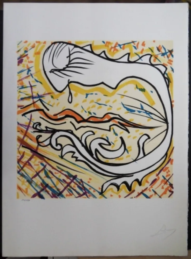 Lithographie Dali - Il sonno del Fede