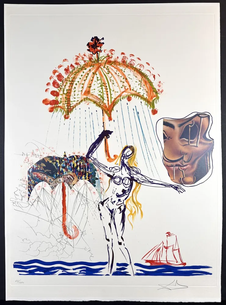 Gravure Dali - Imaginations & Objects of The Future Anti-Umbrella with Atomized Liquid