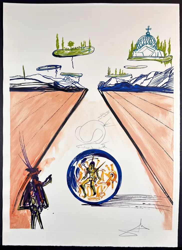 Gravure Dali - Imaginations & Objects of The Future Intra-Uterine Paradisiac Locomotion