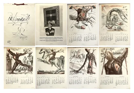 Livre Illustré Dali - INTERMUNDO. Calendrier pour 1956