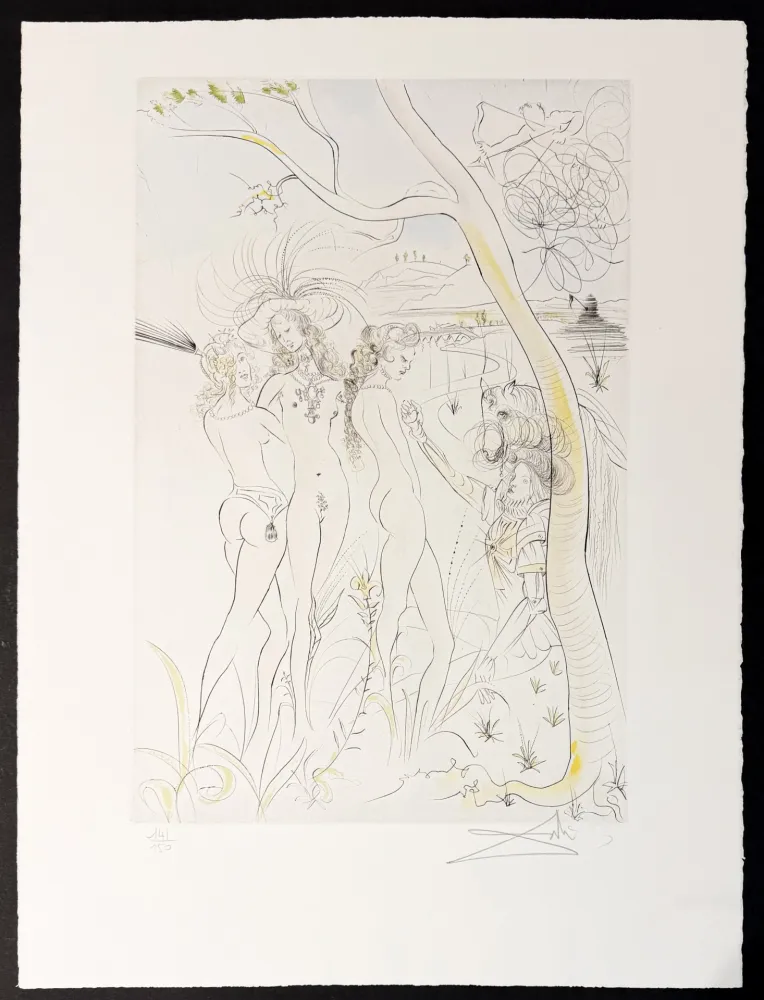 Gravure Dali - Jugement de Pâris