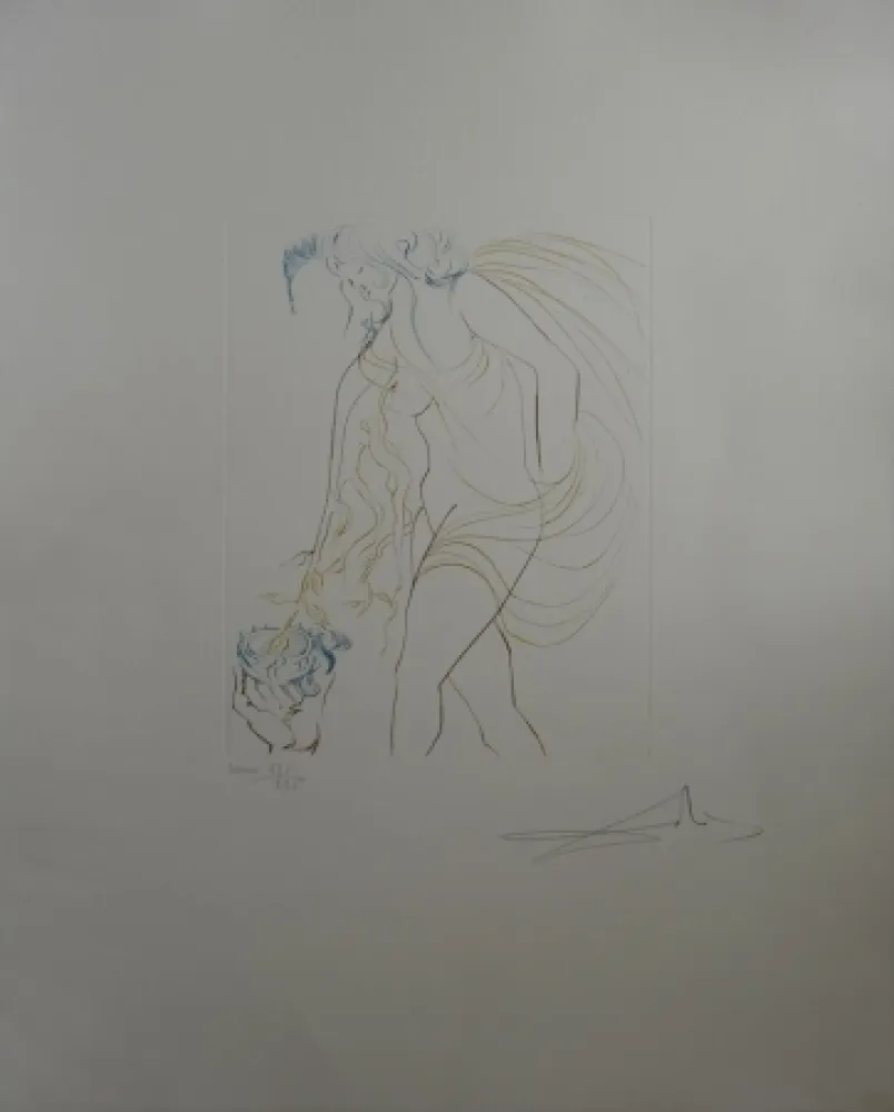 Eau-Forte Dali - La Coupe Offerte