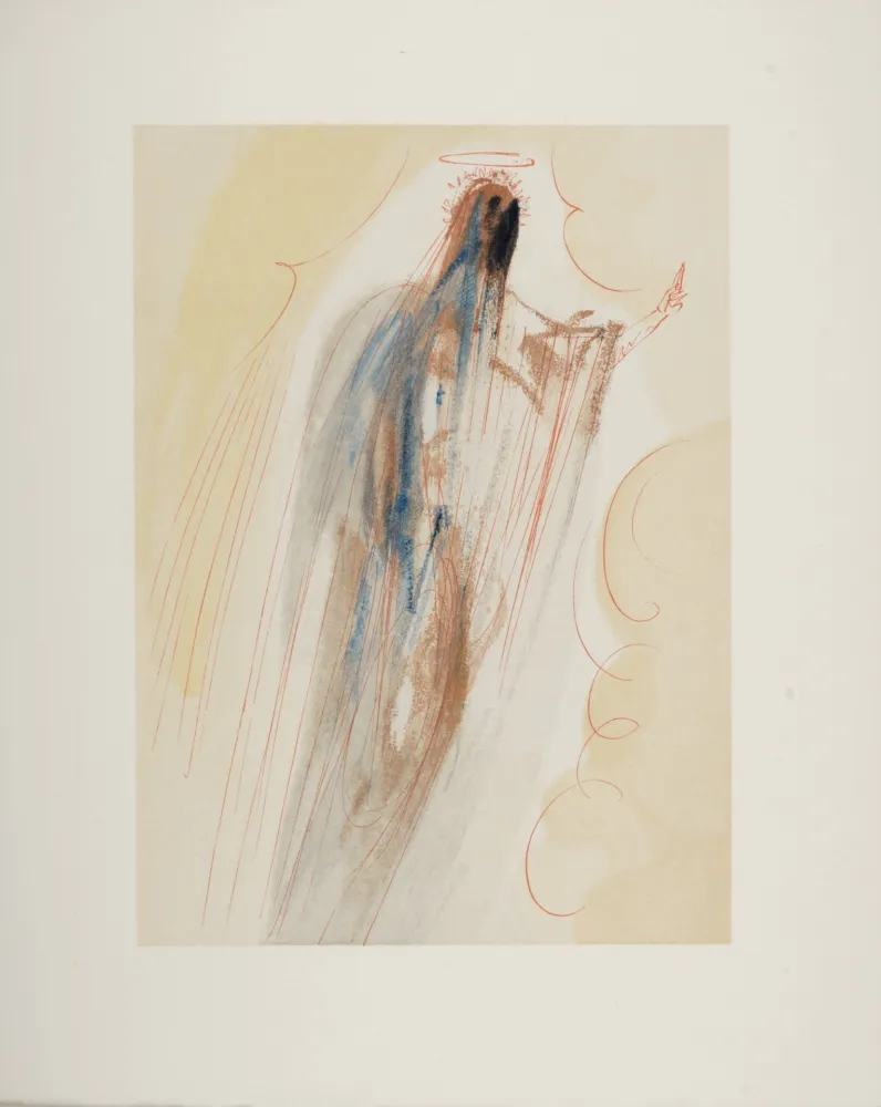 Gravure Sur Bois Dali - La Création des Anges, 1963