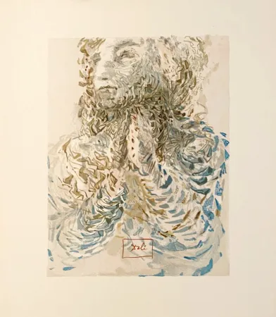 Gravure Sur Bois Dali - La Divine Comédie - Paradis 17 - La prescience divine