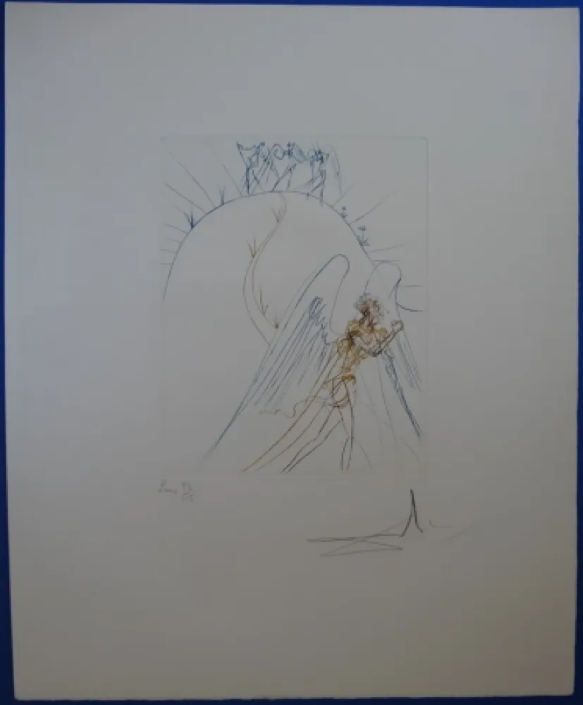 Eau-Forte Dali - La Fuite de Satan