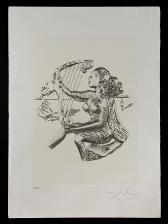 Lithographie Dali - La música