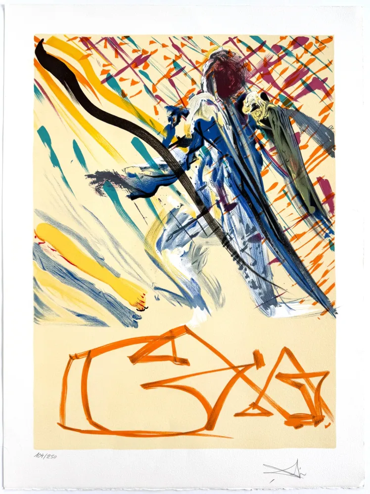 Lithographie Dali - La parola divina (The Divine Word)