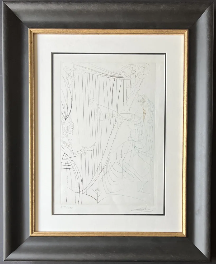 Gravure Dali - La Reine Iseult et sa fille