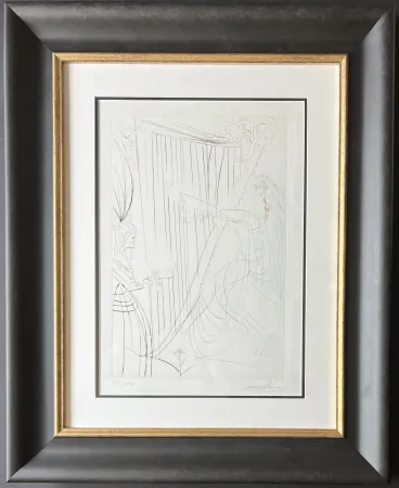 Gravure Dali - La Reine Iseult et sa fille