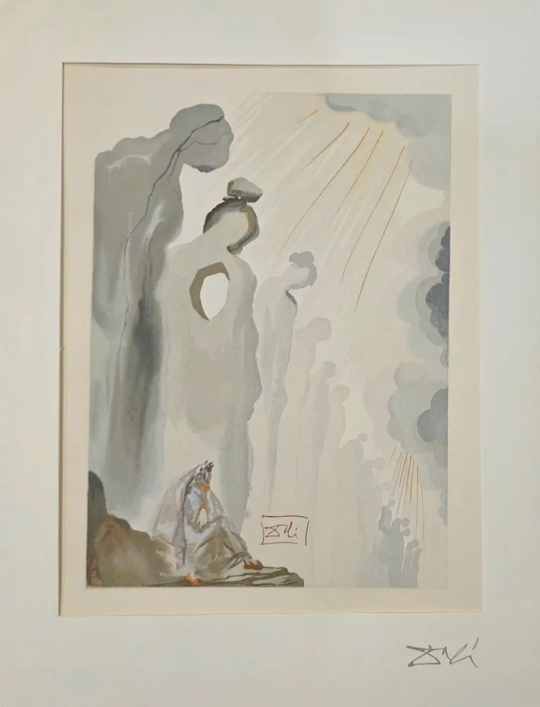 Gravure Sur Bois Dali - La Seconde corniche