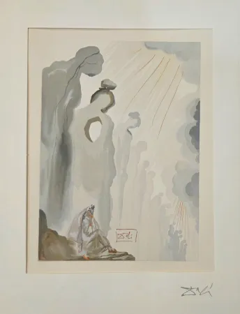 Gravure Sur Bois Dali - La Seconde corniche