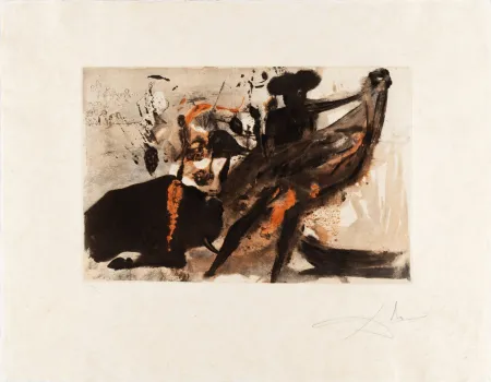 Héliogravure Dali - La Tauromachie Individuelle (Bullfight)