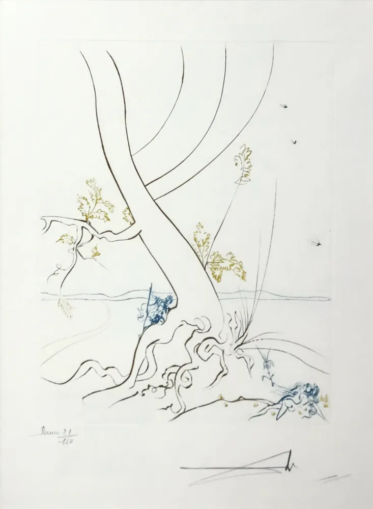 Eau-Forte Dali - L'ARBREDE CONNAISSANCE (THE TREE OF KNOWLEDGE)