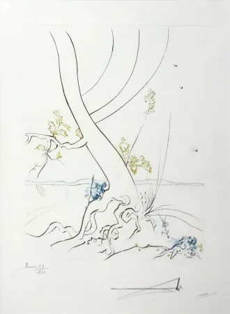 Eau-Forte Dali - L'ARBREDE CONNAISSANCE (THE TREE OF KNOWLEDGE)