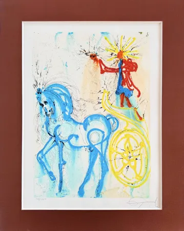 Lithographie Dali - Le cheval de triomphe