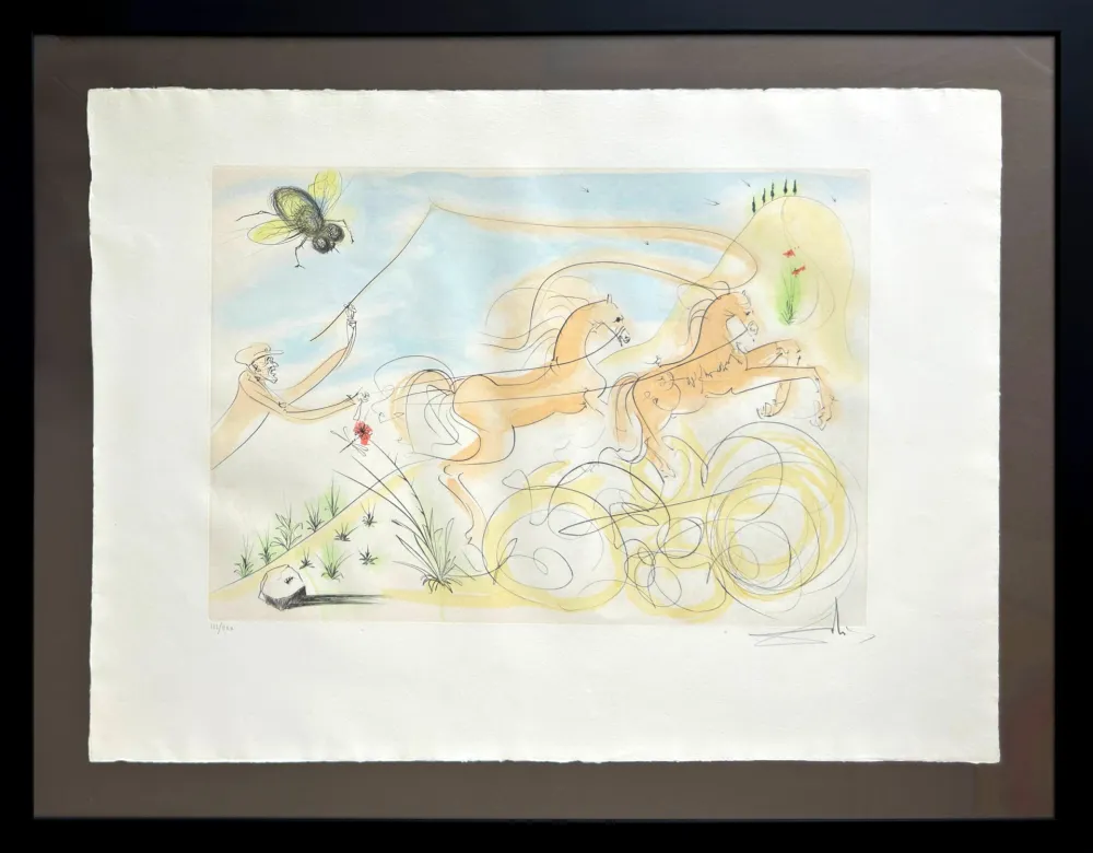 Eau-Forte Dali - Le Coche et la Mouche (The Coach and the Fly)