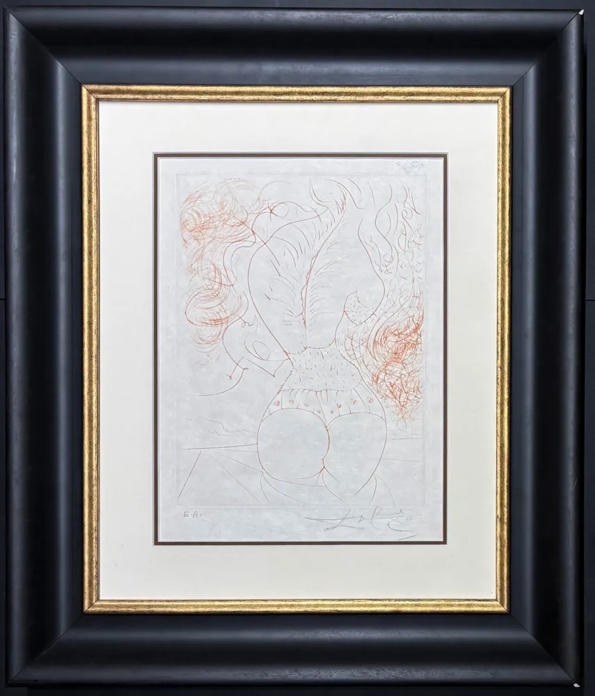Gravure Dali - Le torse