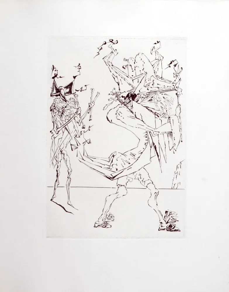 Gravure Dali - Le Tricorne, 1958
