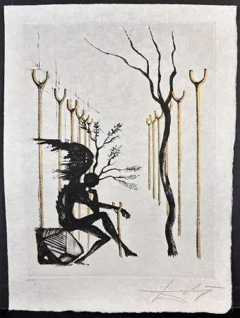 Gravure Dali - Le Vitrail