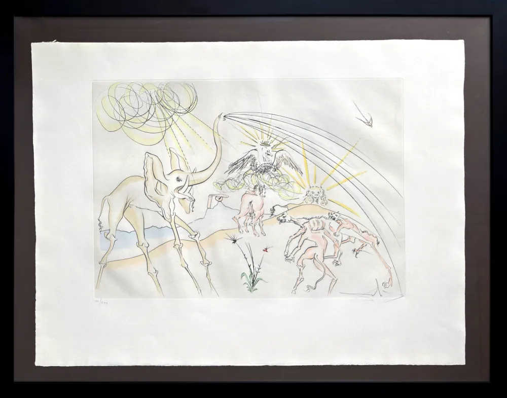 Eau-Forte Dali - Les Animaux malades de la Peste (Plague-Stricken Animals)