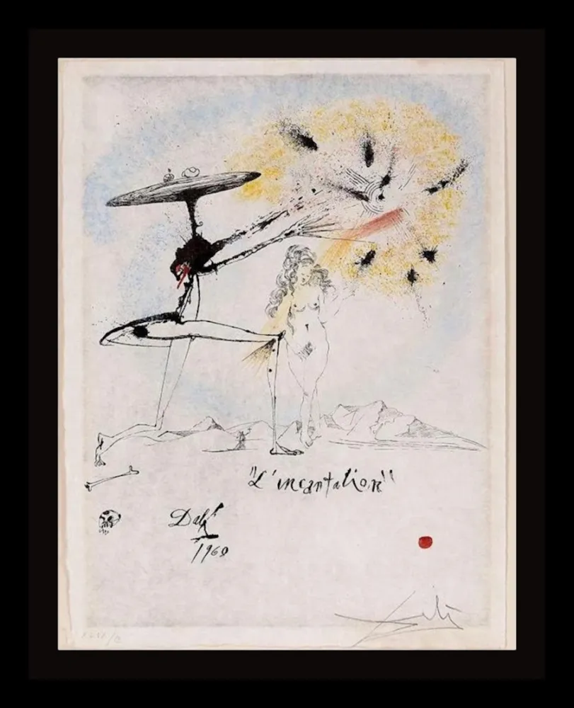 Gravure Dali - Les Rois Mages L'Incantation