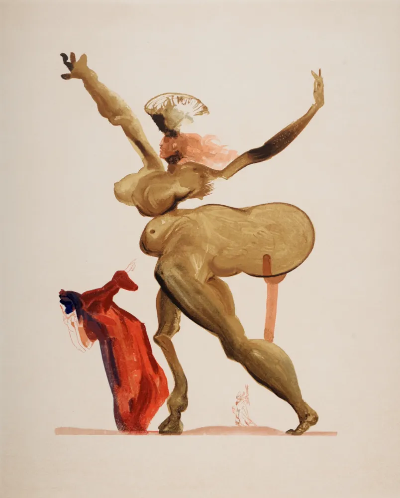 Lithographie Dali - Les Traitres envers leurs hôtes